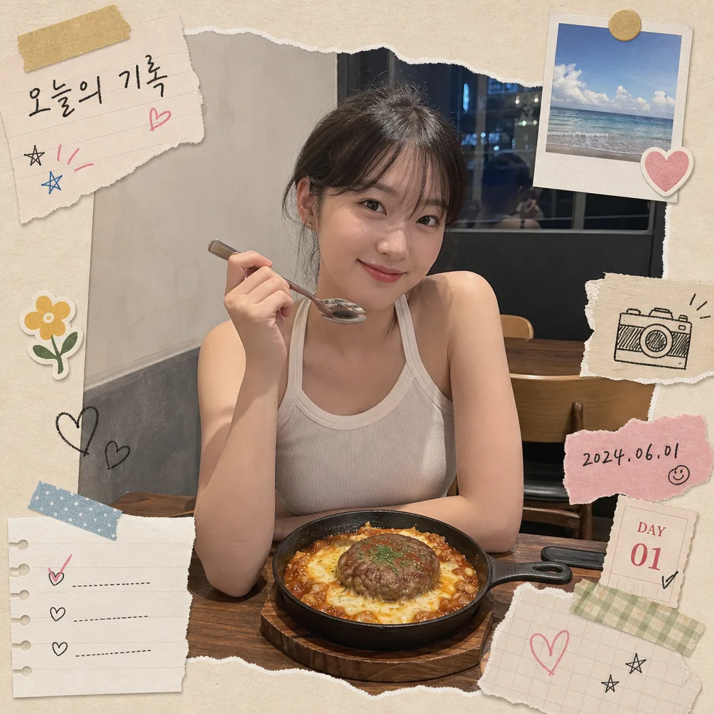 스크랩북 사진 꾸미기 Prompt preview