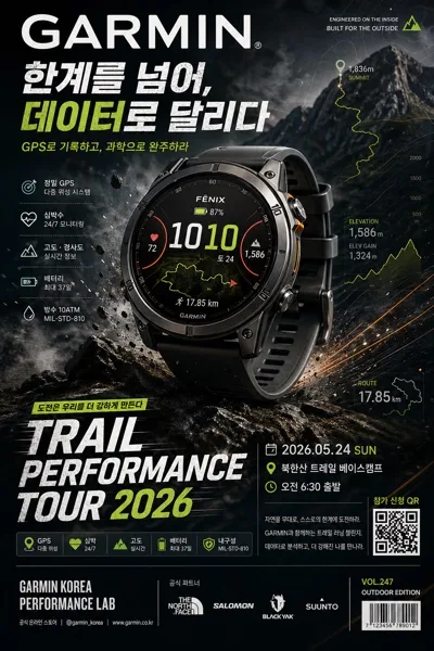 Garmin 스마트워치 광고 AI 프롬프트 미리보기