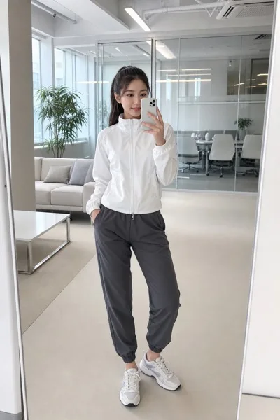오피스 운동복샷 AI 프롬프트 미리보기