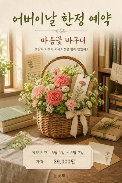 꽃바구니 홍보 AI 프롬프트 미리보기