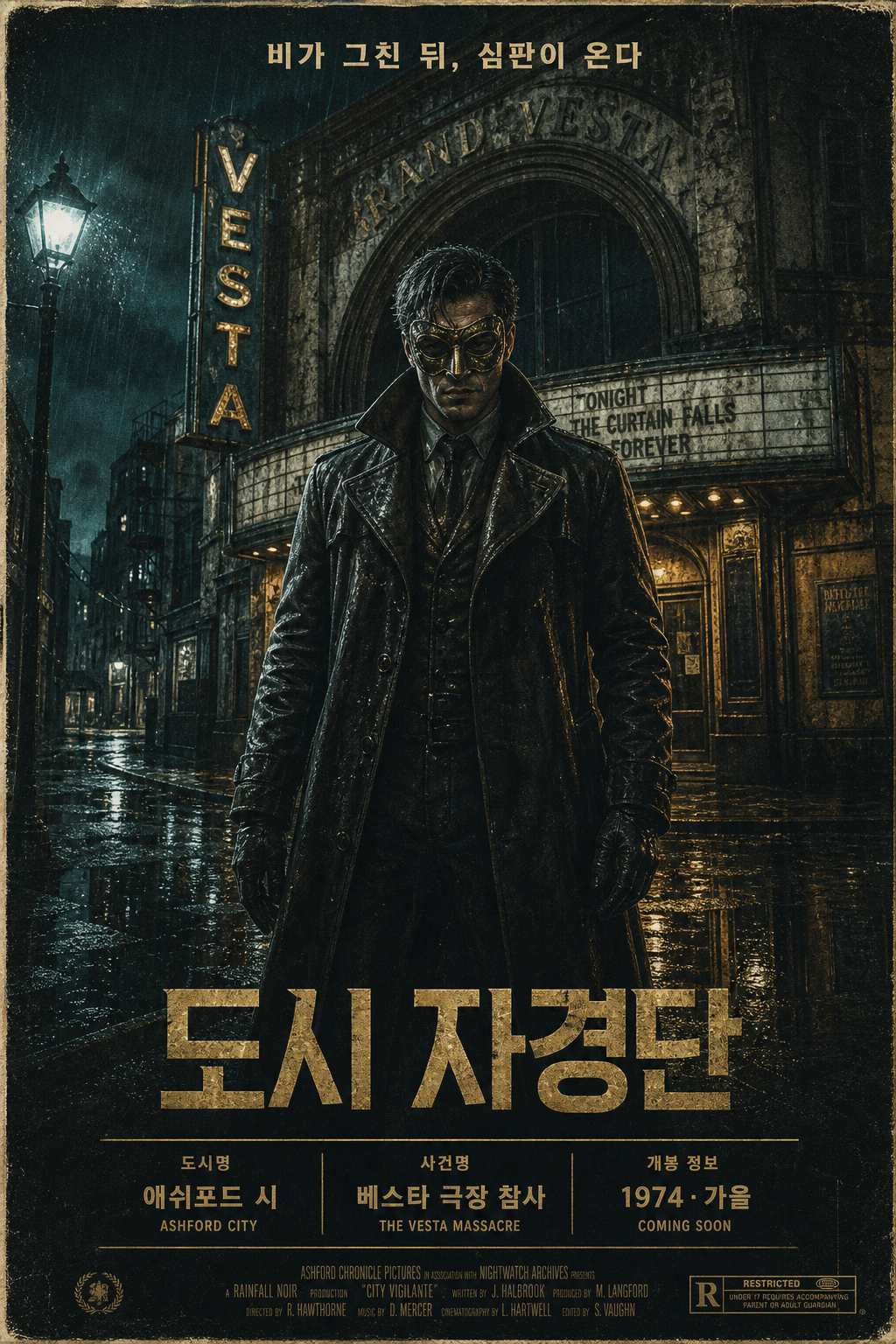 청동 가면 사립도시 자경단 포스터 미리보기