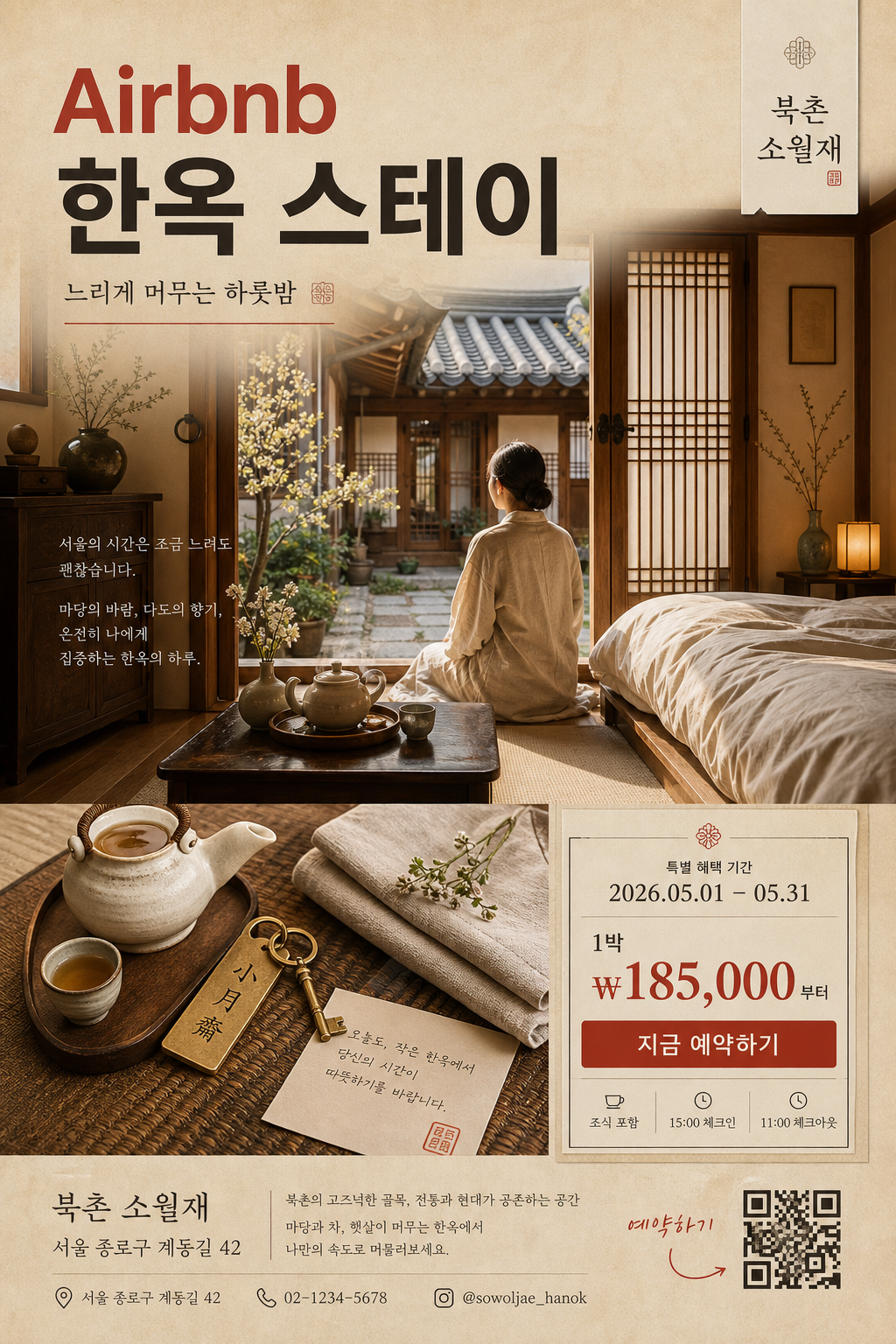 Airbnb 한옥 스테이 광고 미리보기