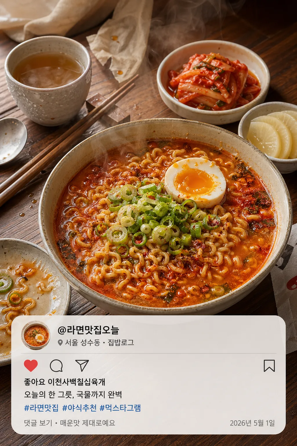 한국 먹스타그램 음식 클로즈업 提示詞預覽