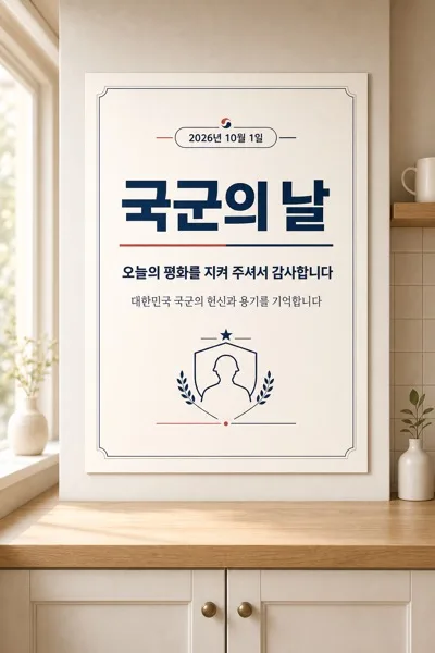 국군의날 감사 AI 프롬프트 미리보기