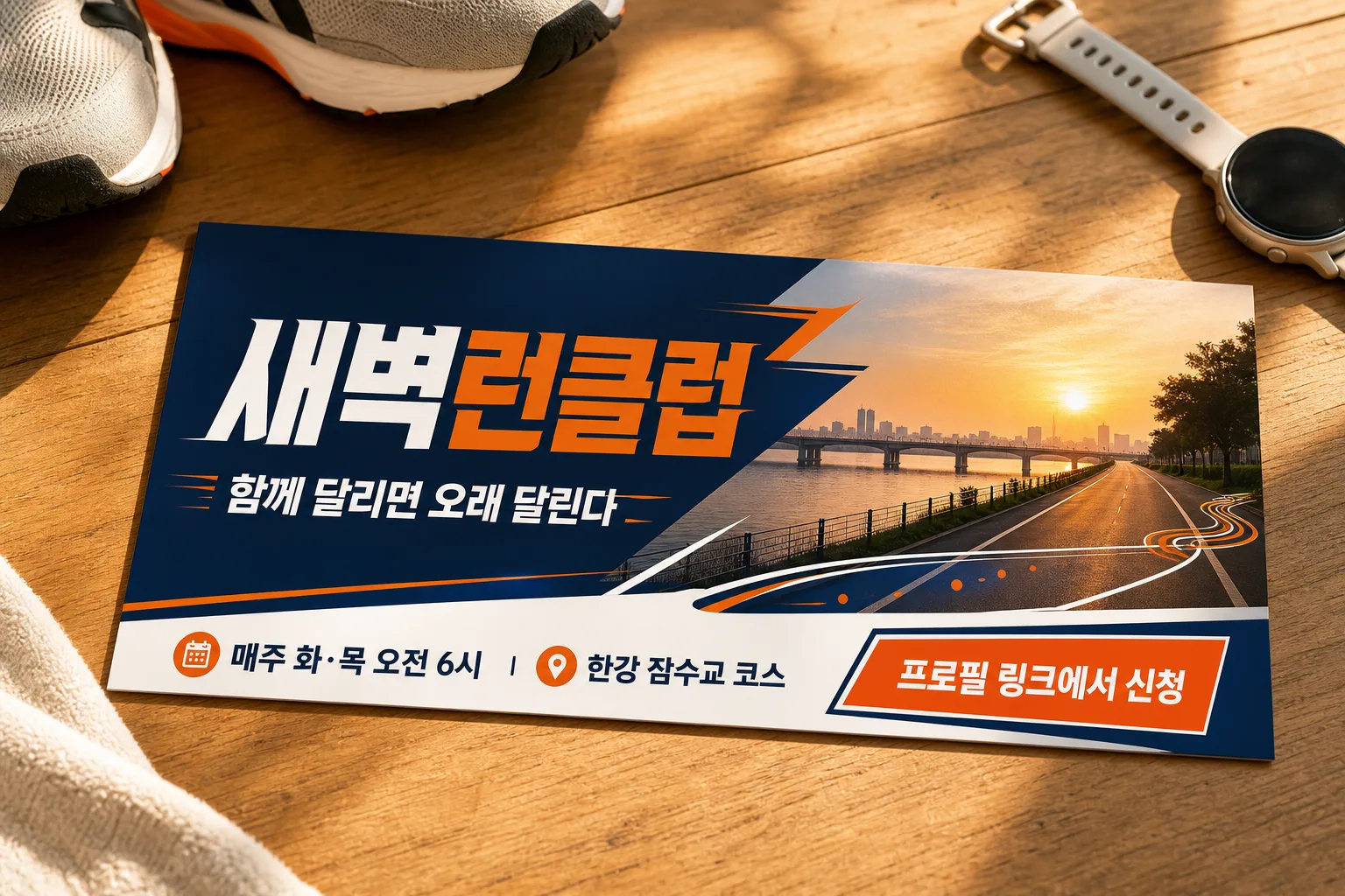 러닝크루 배너 提示詞預覽