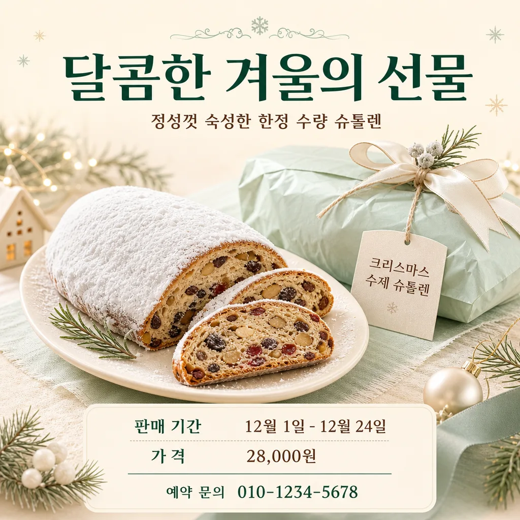 슈톨렌 홍보 プロンプトのプレビュー