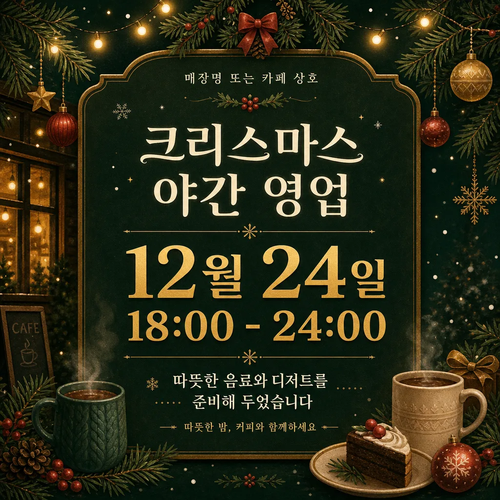 성탄 야간안내 미리보기