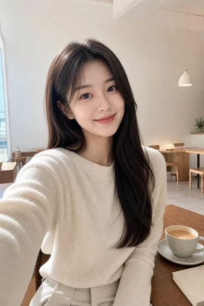 카페 일상셀카 AI 프롬프트 미리보기