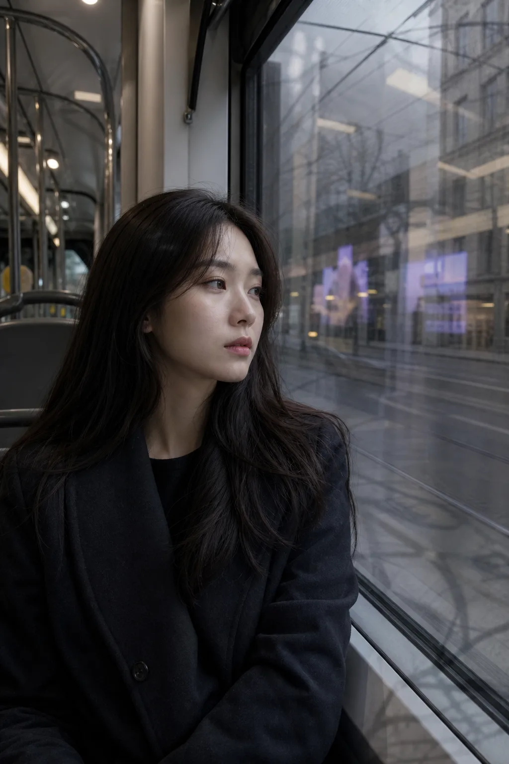트램 창가 스냅 Prompt preview