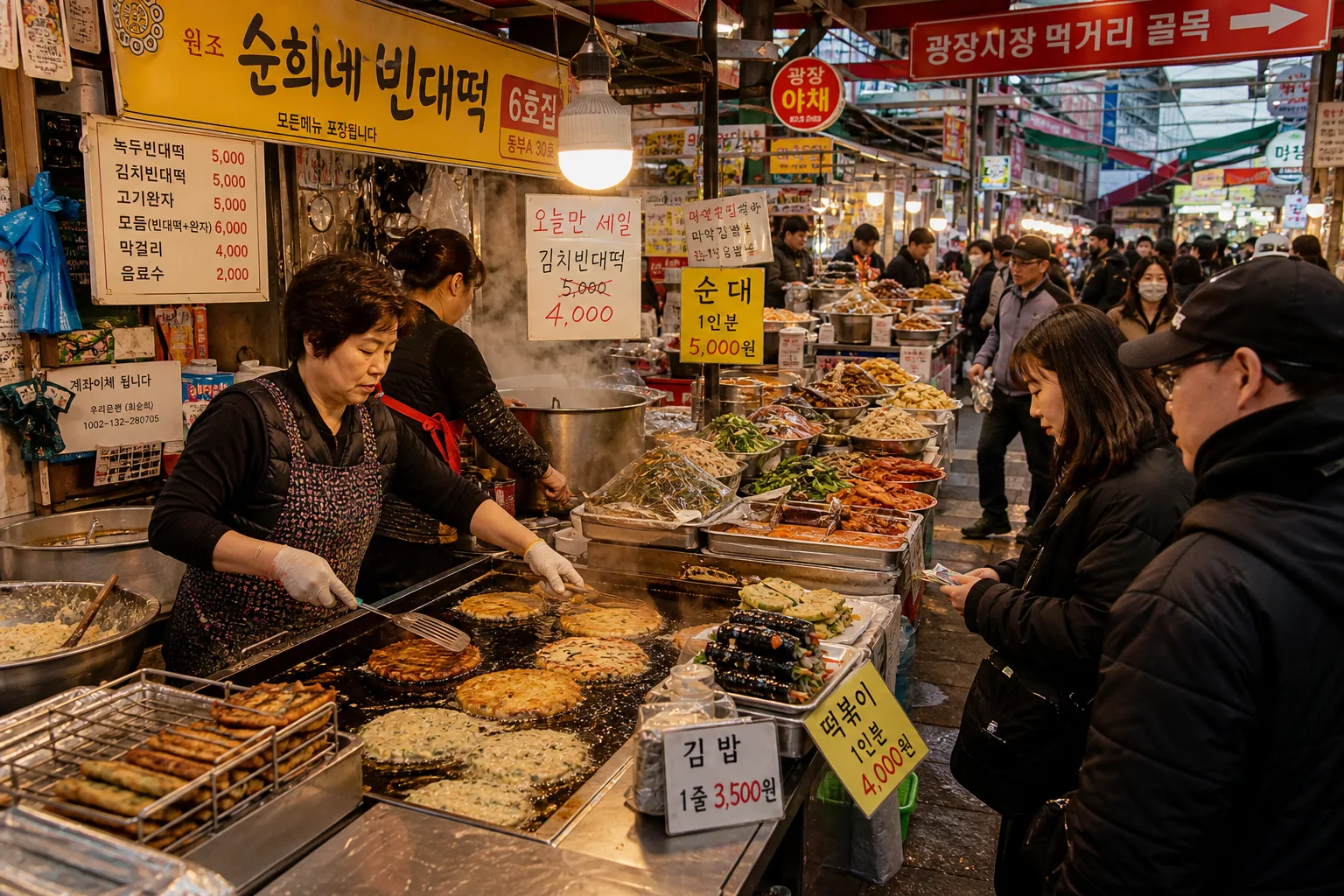 한국 시장·재래시장 사진 (광장·동대문·남대문) 提示詞預覽