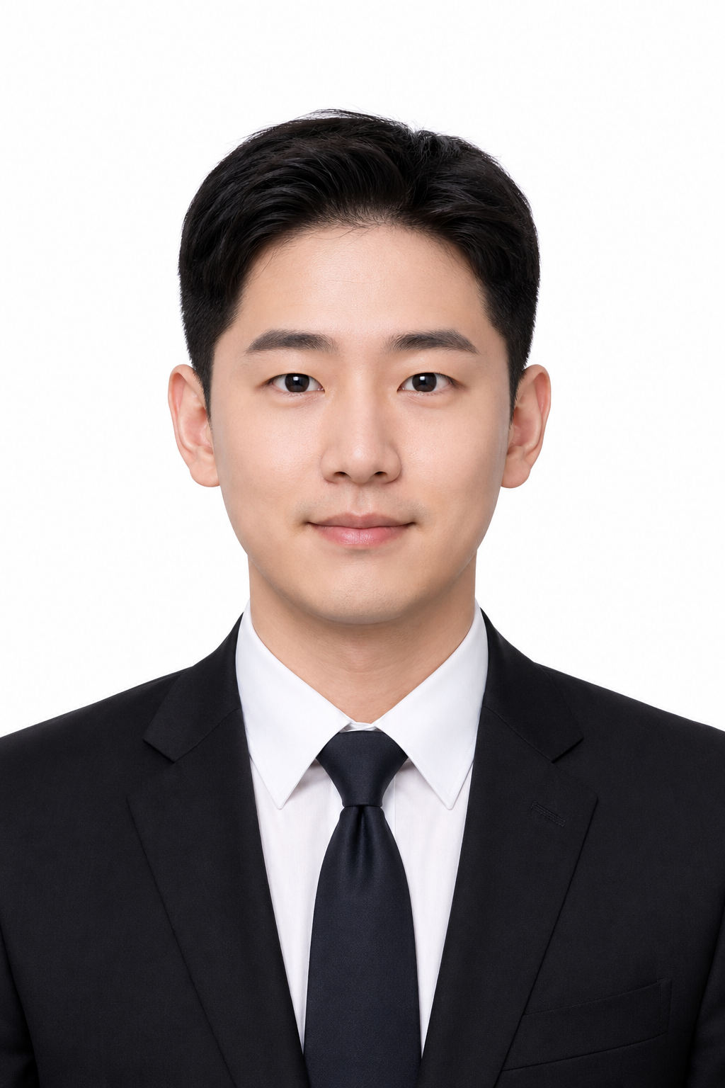 한국 정통 흰배경 증명사진 미리보기