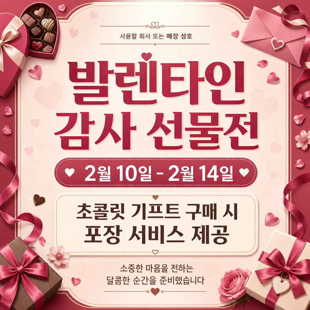 발렌타인 매장안내 미리보기